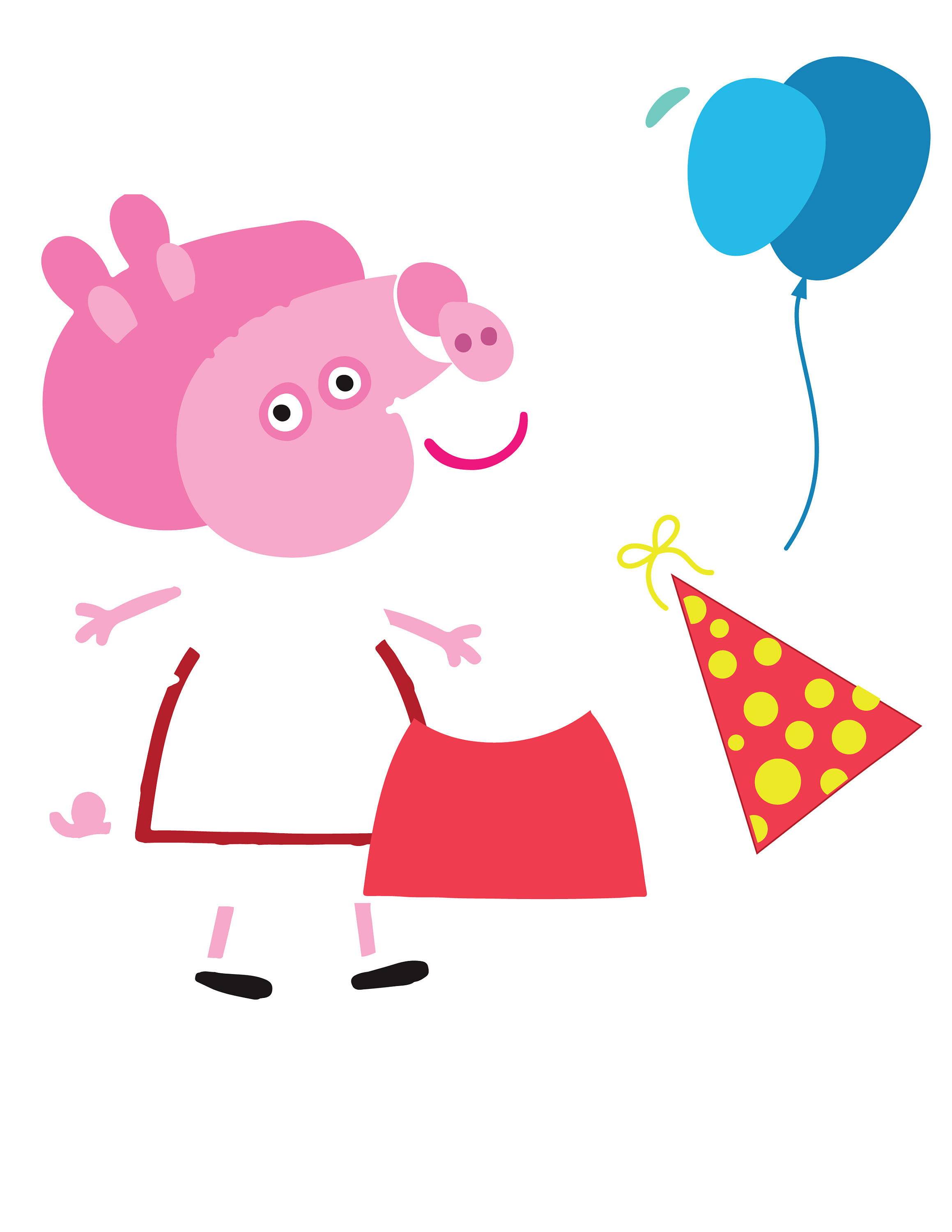 Download Peppa Pig Silhouette at GetDrawings | Free download