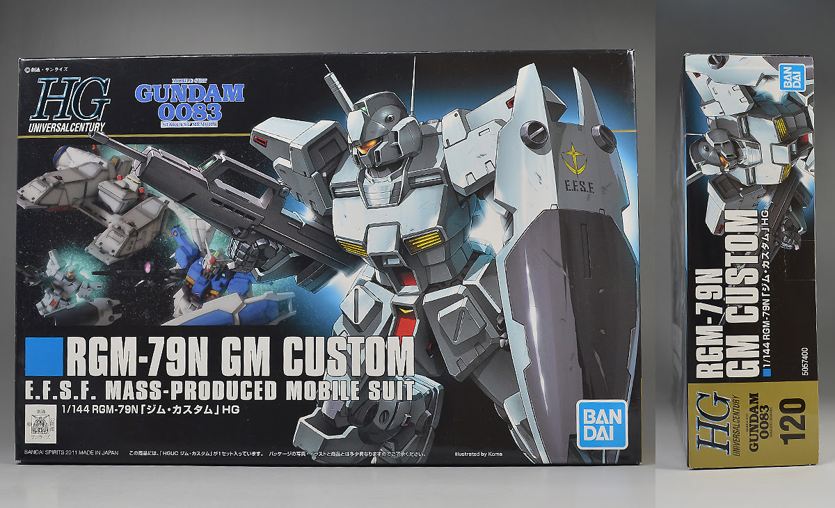 Hguc ジムカスタムのパッケージ ランナー レビュー ガンダムブログはじめました