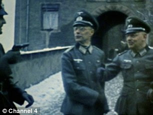 Rare footage of guards fooling around at Colditz