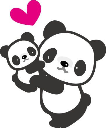 パンダのイラスト 無料イラスト