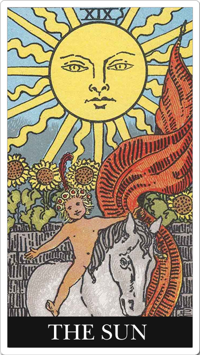 Xix 太陽 The Sun タロットカード解説