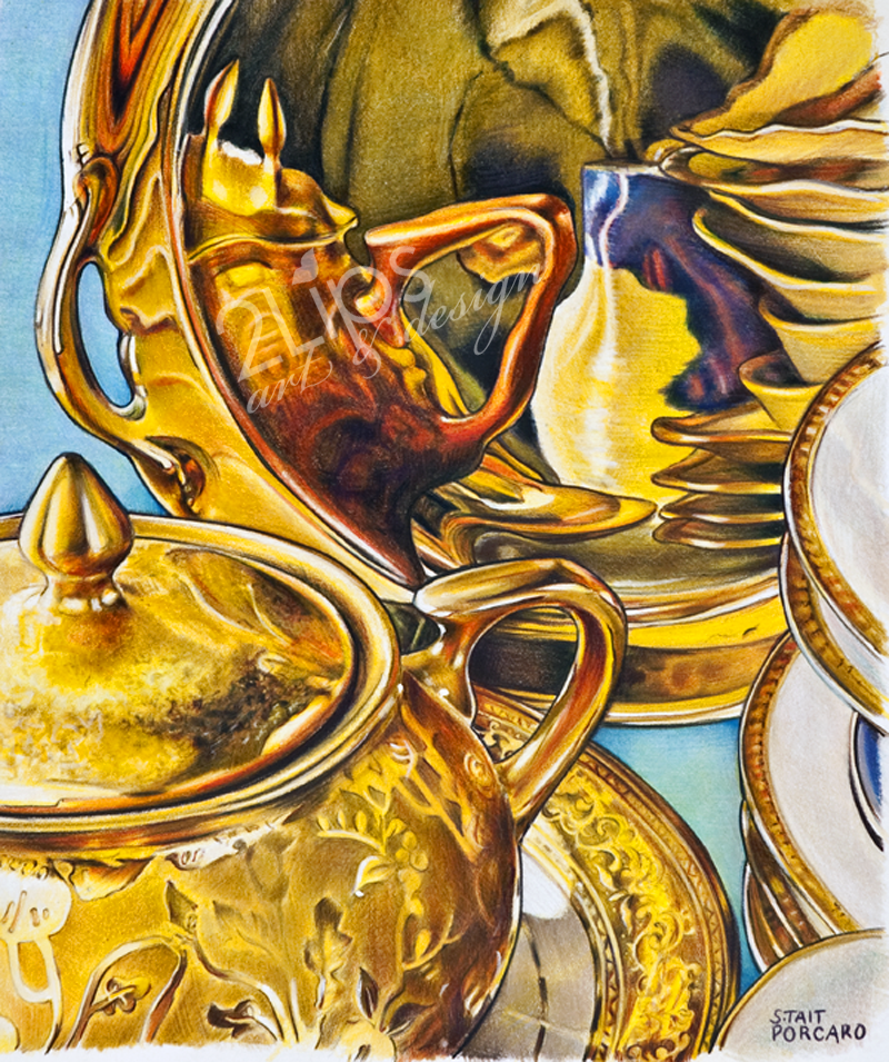 Still Life Fine Art in Colored Pencil - Susan Tait Porcaro