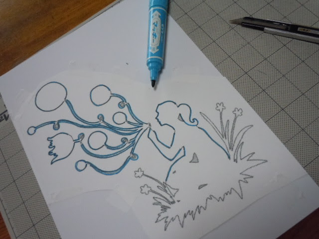 図案をダウンロードして切り絵 すきなこと 日和