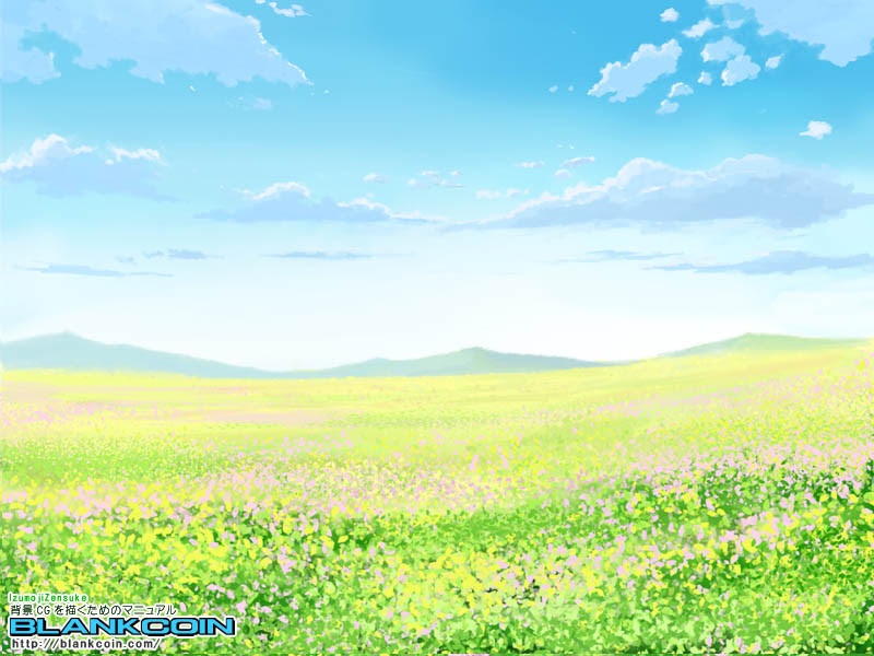 花畑の描き方 デジタルイラスト背景講座 Blank Coin