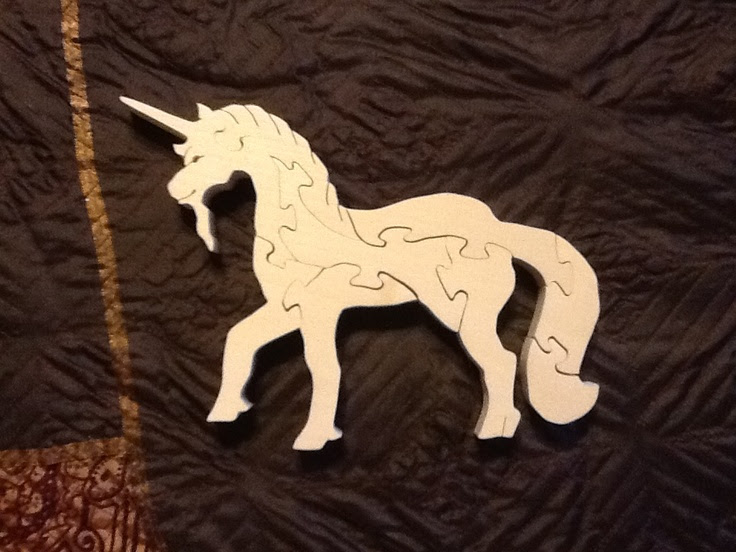 Unicorn made from aspen wood | Scroll saw/ woodworking projects that ...