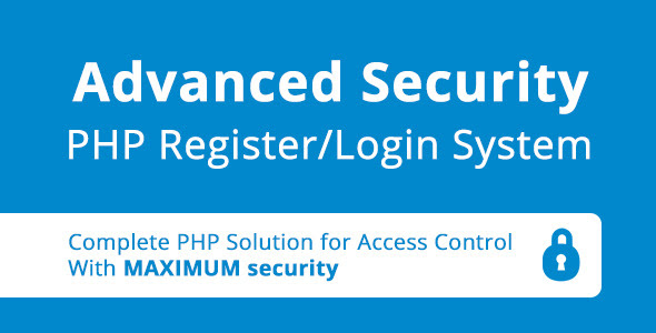 Advanced Security - PHP Register/Login System (Miscellaneous)