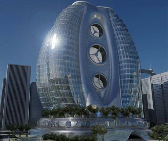 Eco Architecture: Wind Tower - Self -sufficient green 