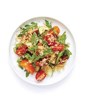 Tomato, Cucumber, and Quinoa Salad recipe from realsimple.com #MyPlate, #wholegrains, #vegetables