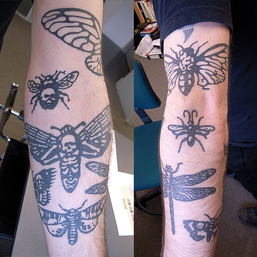 Tagged with tattoo, insects, skulls, superlocal .