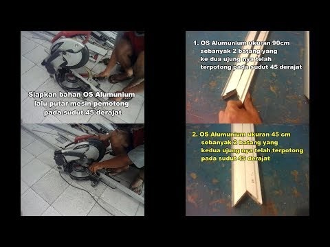 Terunik Cara Membuat Rak Piring Alumunium Keramik Proses Pemotongan Bahan Rangka Atap Tutup , paling seru!
