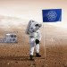 Oskar Pernefeldt, planet Earth flag, space missions, space exploration, NASA, flag design, green design, planet flag, green graphic design, graphic design