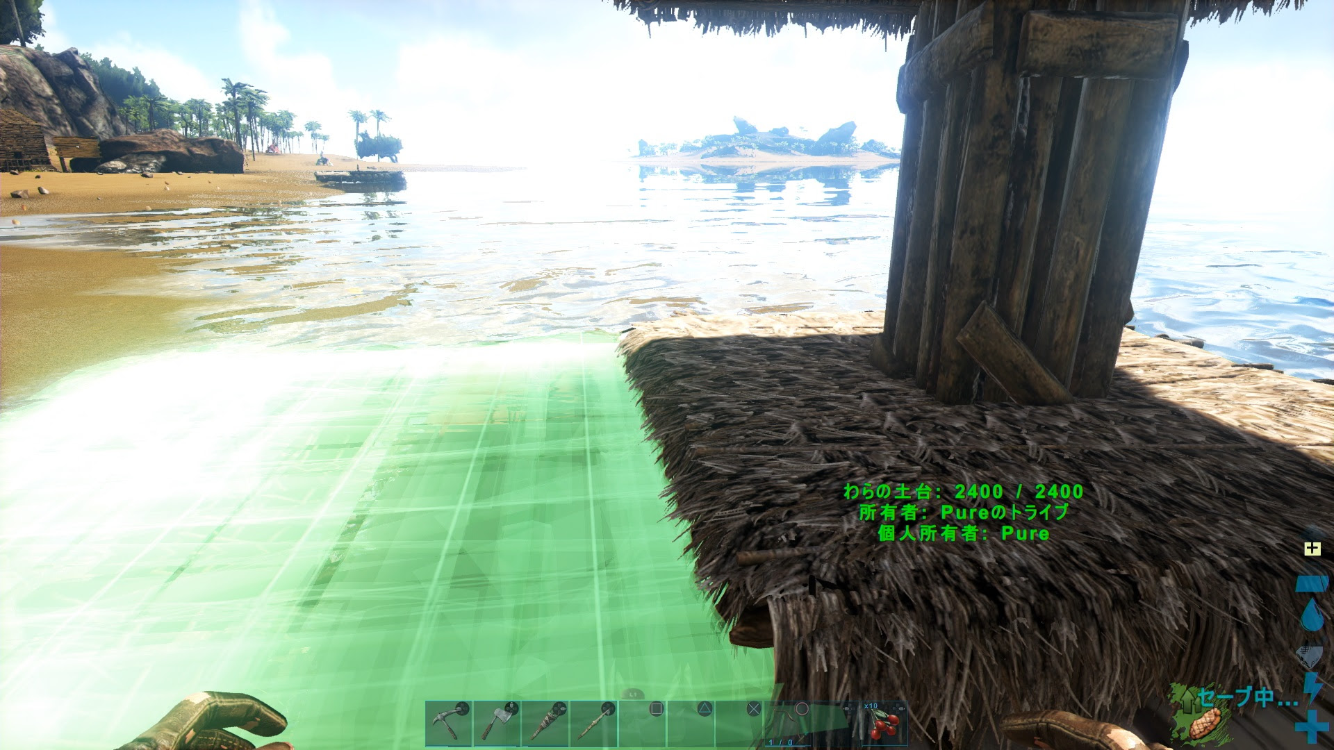 Ark ほぼ壊れないイカダの作り方 土台入れ替え ゲームの玉子様
