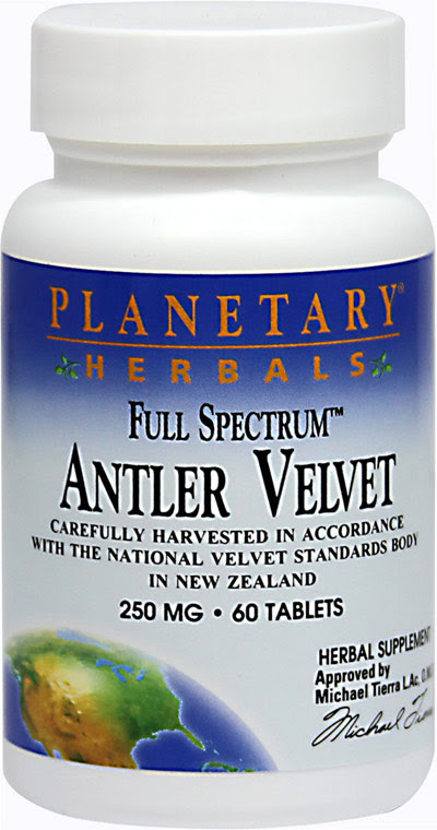 Planetary Herbals Full Spectrum Antler Velvet 250 mg-60 Tablets