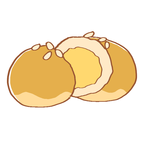 クリームぱんのイラスト かわいいフリー素材が無料のイラストレイン