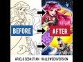 √70以上 ゆるい アリエル セバスチャン イラスト 簡単 943262