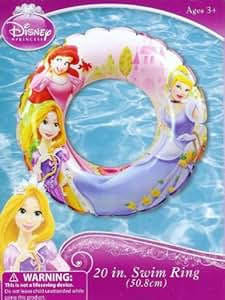 Amazon.com: Princess Cinderella Ariel & Rapunzel Swimming Pool 20" Swim Ring: Toys & Games
