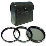 Maximal Power 52mm Lens Filter Kit Includes Circular Polarizer, UV and Star Lens Filter Kit for 52mm Camera Lens (Black)