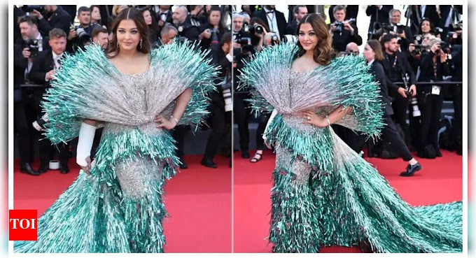 Aishwarya Rai Bachchan stuns in a shimmery gown on day 2 of her red carpet appearance at Cannes 2024 - See photos |