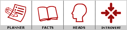 Planner, Facts, Heads and Introvert