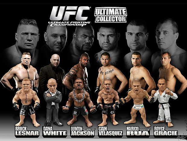 Bonecos articulados do UFC (Foto: Divulgação)