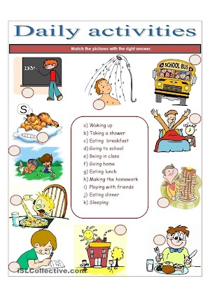Daily Routine Worksheets For Preschool