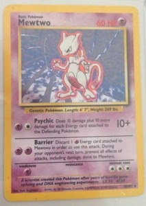 1995 Mewtwo Holographic Pokémon Card - Rare - 10/102 | eBay