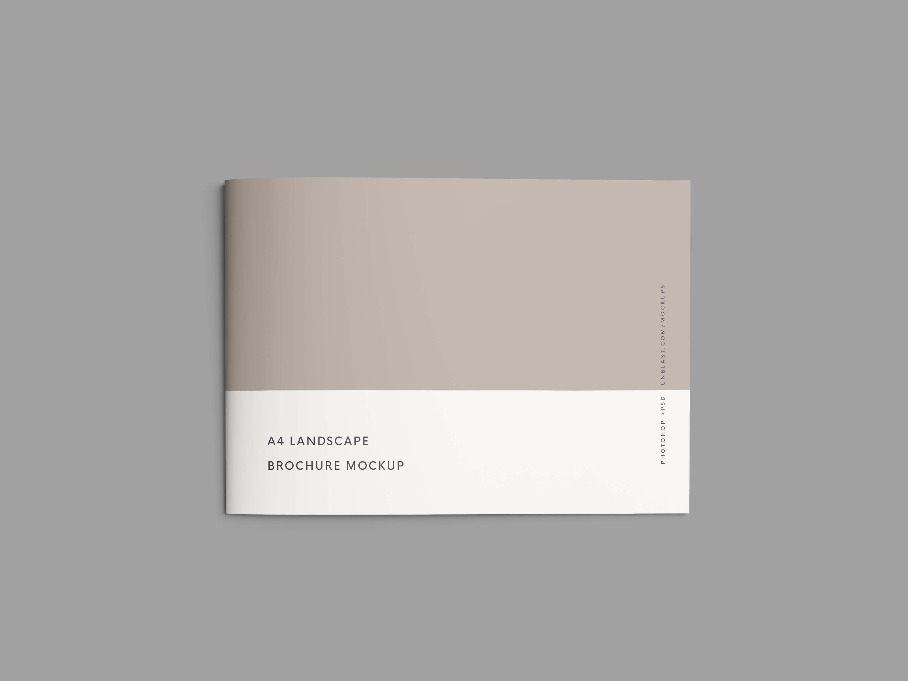 Download Free A4 Landscape Brochure Mockup Psd