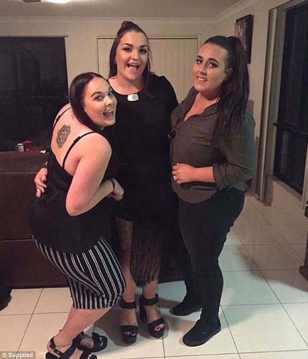 The personal trainer (right) began walking her dog regularly in the afternoons, leading to a rapid 10kg weight-loss in the three weeks before her 18th birthday