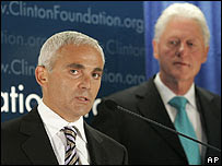 Frank Giustra y Bill Clinton