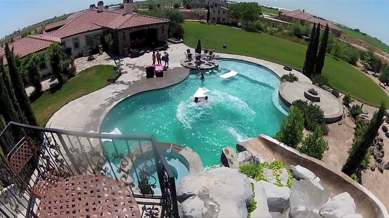 Awesome Backyard Pool Slide GoPro HD Hero2 YouTube Awesome Backyard Pool Slide GoPro HD Hero2 YouTube