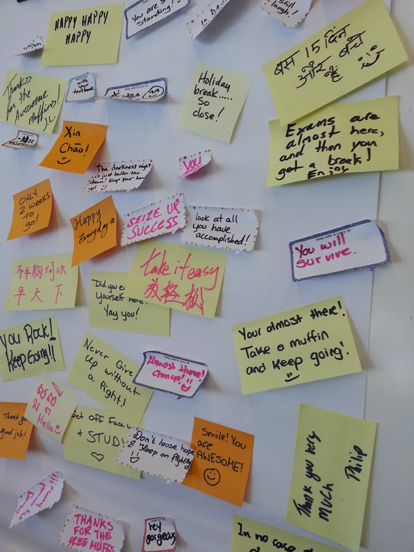 Sticky notes of encouragement: A few kind words go a long way