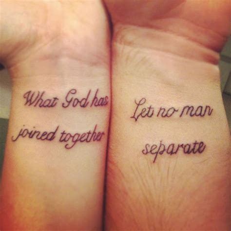 stunning couples wrist tattoo