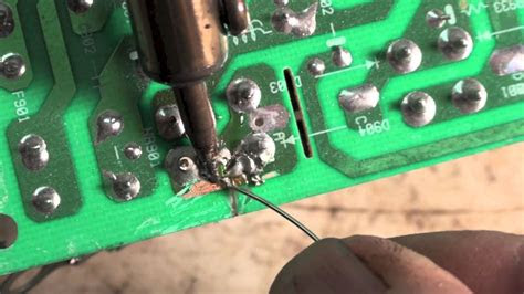 Computers consist of one o. Solder repairs on HVAC circuit boards - YouTube