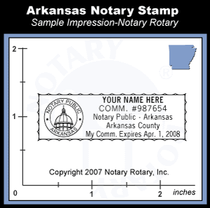 Arkansas Notary Seal Stamp - Pre-inked