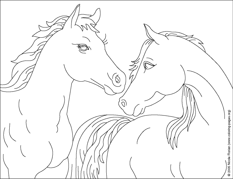 Horse Coloring Pages at Nicole's Coloring Pages