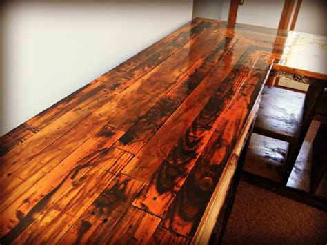 kitchen countertop   reclaimed pallet wood