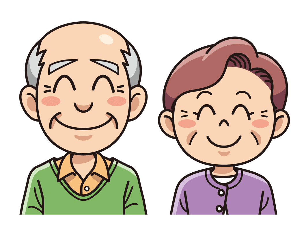 お年寄り夫婦 無料イラスト素材 イラスト素材図鑑