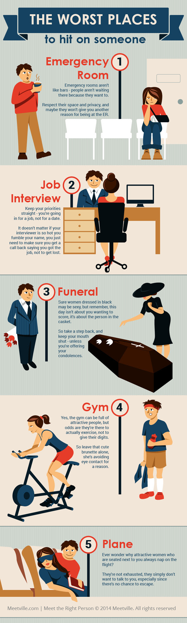 Infographic: The Worst Places to Hit on Someone