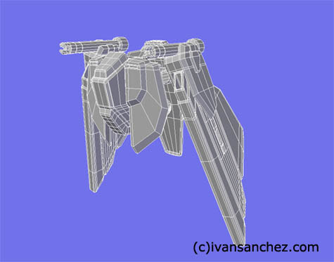 freedom gundam 3d mesh sandrum