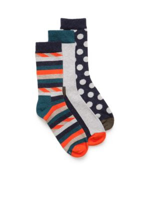 Happy Socks 3-Pair Pack Ankle Socks Boys