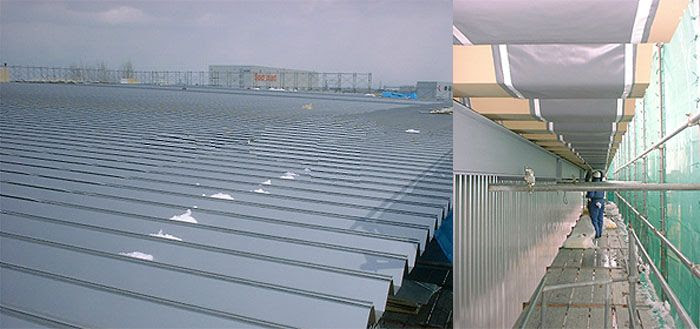 折板屋根の融雪 サンライズ工業株式会社