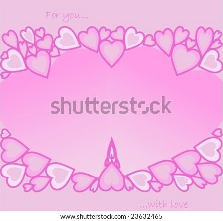 stock vector Vector heart background for valentine wedding anniversary