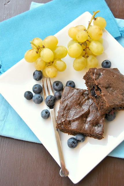 Carob and Blueberry Vegan Squares