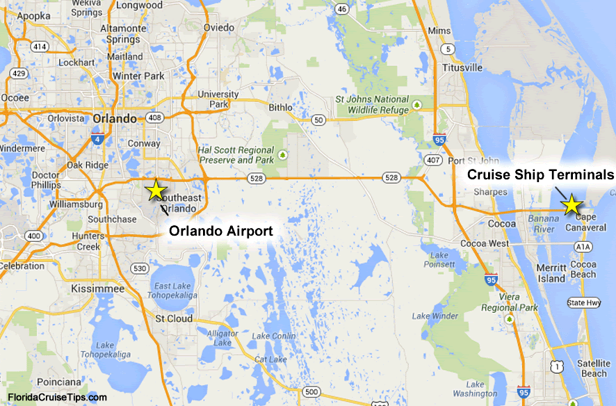 Getting to Port Canaveral (Port Transportation) Florida Cruise Tips