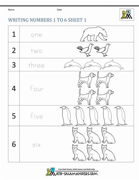  writing numbers worksheet number worksheets kindergarten preschool