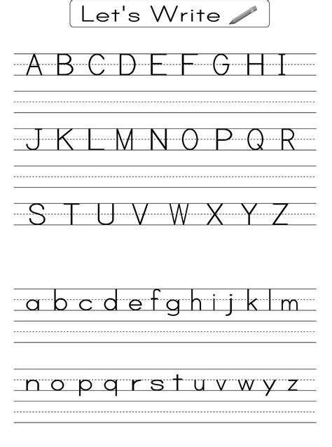 Alphabet worksheets help your kids learn to recognize and write letters in. pin on english for beginners