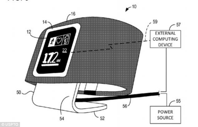 The' Windows watch' in docking mode, where it can connect to a computer and power