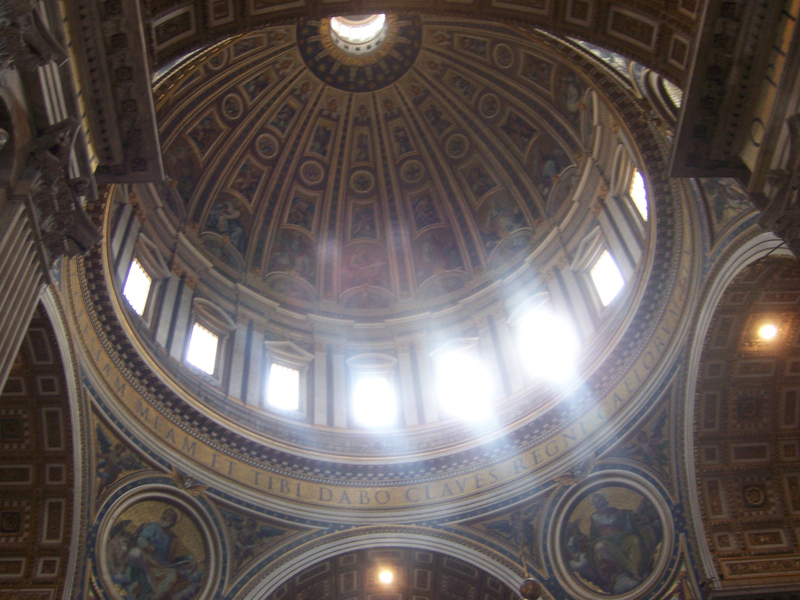 The dome inside the basilica.
