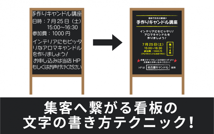 集客へ繋がる看板の文字の書き方テクニック 看板のサインシティ