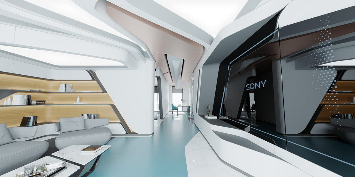 Futuristic Home Interiors Shaped By Technological Inspiration